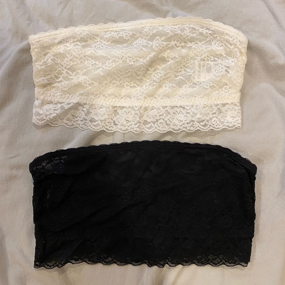 H and M Lace Bandeau Bra Set